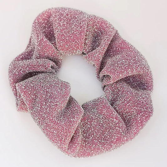 chouchou rose paillettes