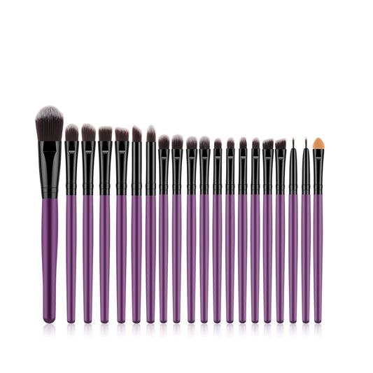lot pinceaux violet makeup